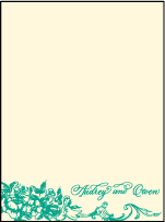 Conservatory Letterpress Thank You Card Flat Design Small