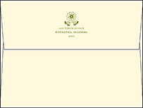 Coriander Letterpress Envelope Design Small