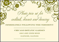 Coriander Letterpress Reception Design Small