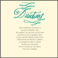 Coronado Letterpress Direction Design Small
