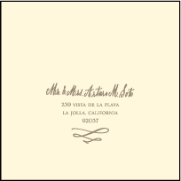 Coronado Letterpress Reply Envelope Design Small