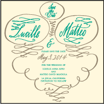 Coronado Letterpress Save The Date Design Small
