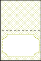 Cotillion Letterpress Placecard Fold Design Small