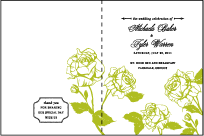 Cotillion Letterpress Program Design Small