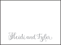 Credence Letterpress Placecard Flat Design Small