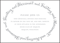 Credence Letterpress Reception Design Small