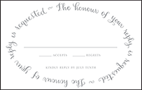 Credence Letterpress Reply Postcard Front Design Small