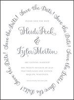 Credence Letterpress Save The Date Design Small