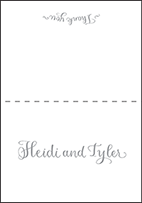 Credence Letterpress Thank You Card Fold Design Small