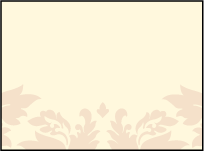 Damask Letterpress Placecard Flat Design Small