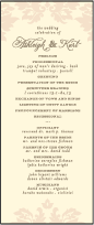 Damask Letterpress Program Tea Design Small