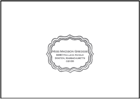 Darla Letterpress Reply Envelope Design Small