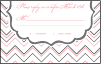 Darla Letterpress Reply Postcard Front Design Small