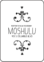 Dash Letterpress Reception Design Small
