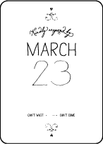 Dash Letterpress Reply Design Small