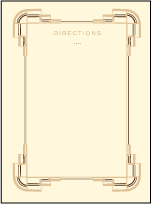 Deco Letterpress Direction Design Small