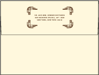 Deco Letterpress Envelope Design Small