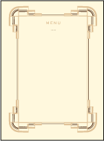 Deco Letterpress Menu Design Small