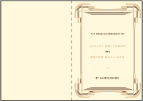 Deco Letterpress Program Design Small