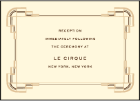 Deco Letterpress Reception Design Small