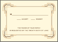 Deco Letterpress Reply Design Small