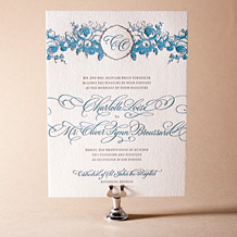 Delambre Classic Letterpress Invitation Design Small