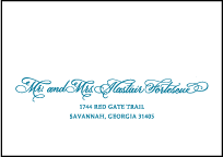 Delambre Classic Letterpress Reply Envelope Design Small