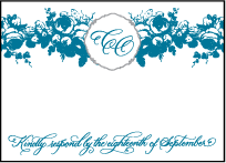 Delambre Classic Letterpress Reply Design Small