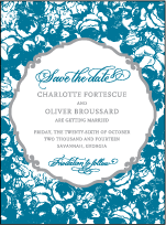 Delambre Classic Letterpress Save The Date Design Small