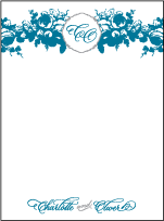 Delambre Classic Letterpress Thank You Card Flat Design Small