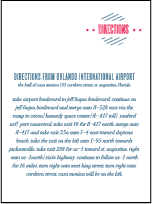 Destination Post Letterpress Direction Design Small