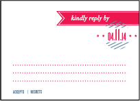 Destination Post Letterpress Reply Design Small