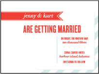 Destination Post Letterpress Save The Date Design Small