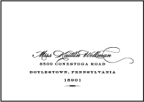 Deveril Letterpress Reply Envelope Design Small