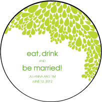 Dewdrop Letterpress Coaster Design Small
