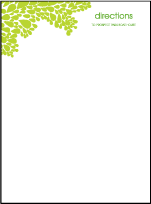 Dewdrop Letterpress Direction Design Small
