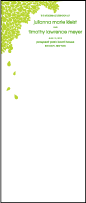 Dewdrop Letterpress Program Tea Design Small