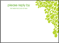 Dewdrop Letterpress Reply Design Small