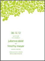 Dewdrop Letterpress Save The Date Design Small