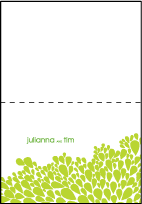 Dewdrop Letterpress Thank You Card Fold Design Small