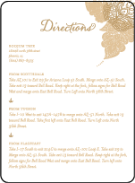 Divya Formal Letterpress Direction Design Small
