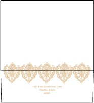Divya Formal Letterpress Envelope Design Small