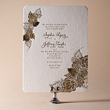 Divya Formal Letterpress Invitation Design Small