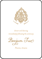 Divya Formal Letterpress Reception Design Small