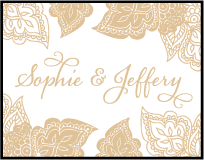 Divya Formal Letterpress Stamp Design Small