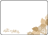 Divya Formal Letterpress Thank You Card Flat Design Small