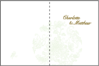 Dolce Letterpress Program Design Small