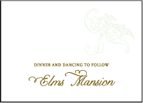 Dolce Letterpress Reception Design Small