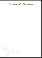 Dolce Letterpress Thank You Card Flat Design Small