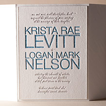 Drawing Room Letterpress Invitation Design Small